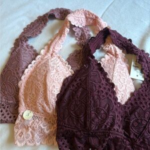Aeropostale Pink and Purple Lace Bralette